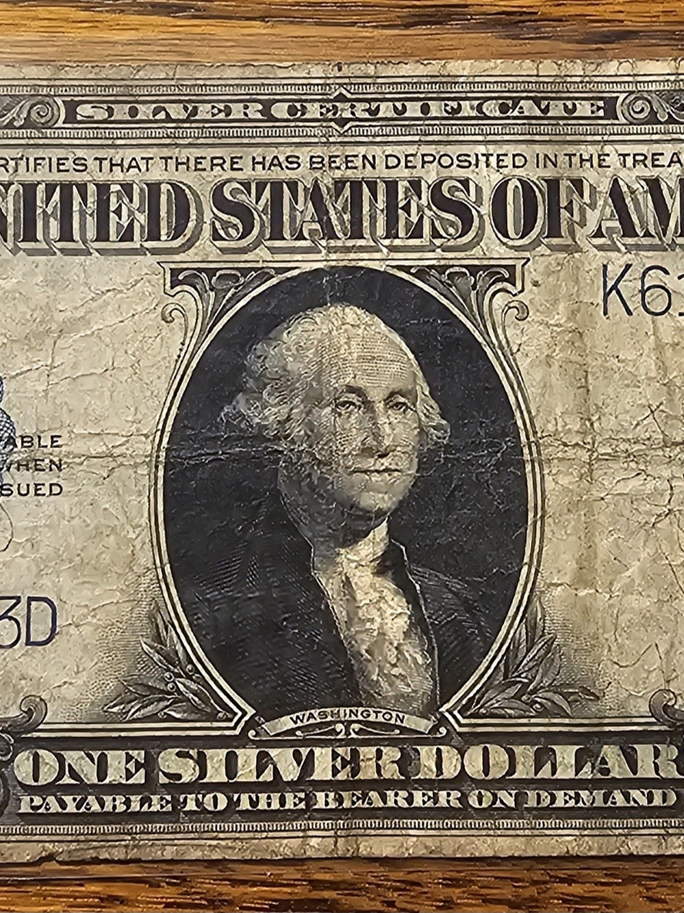 1923 One Dollar Silver Certificate, Horse Blanket
